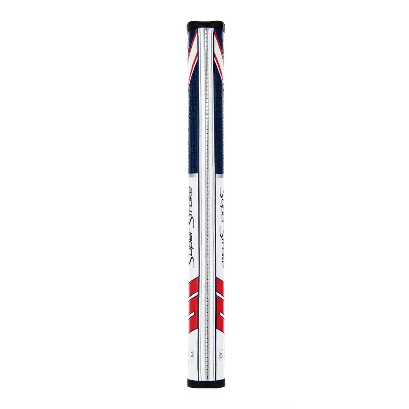 Super Stroke SuperStroke Traxion Pistol GT 1.0 Golf Putter Grip, Advanced Surface Texture that Improves Feedback and Tackiness, Minimize Grip Pressure with a Unique Parallel Design, Red/White/Blue - Image 2
